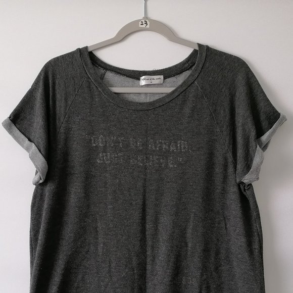 not of this world Women's Charcoal Gray Hi-Lo Sweatshirt Tshirt Size M - Picture 3 of 6